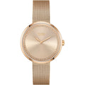 Hugo Boss Praise 1502548 36mm Women’s Two-Hand Quartz Watch – Rose Gold Sunray Dial with Crystal Ring & Rose Gold Stainless Steel Mesh Bracelet