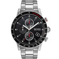 Hugo Boss Rafale 1513509 44mm Men’s Chronograph Watch – Black Dial & Stainless Steel Bracelet