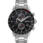 Hugo Boss Rafale 1513509 44mm Men’s Chronograph Watch – Black Dial & Stainless Steel Bracelet