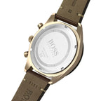 Hugo Boss Santiago 1513861 44mm Men’s Chronograph Watch – Grey Dial & Brown Leather Strap
