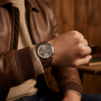 Hugo Boss Santiago 1513861 44mm Men’s Chronograph Watch – Grey Dial & Brown Leather Strap