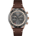 Hugo Boss Santiago 1513861 44mm Men’s Chronograph Watch – Grey Dial & Brown Leather Strap