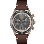 Hugo Boss Santiago 1513861 44mm Men’s Chronograph Watch – Grey Dial & Brown Leather Strap
