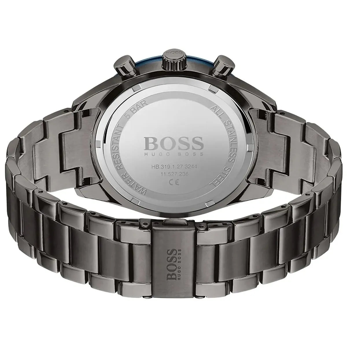 Hugo Boss Santiago 1513863 44mm Men’s Chronograph Watch – Blue Dial & Stainless Steel Bracelet