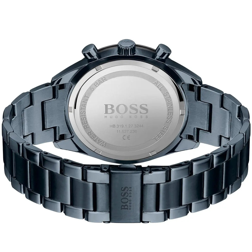 Hugo Boss Santiago 1513865 44mm Men’s Quartz Watch – Grey Dial & Stainless Steel Bracelet