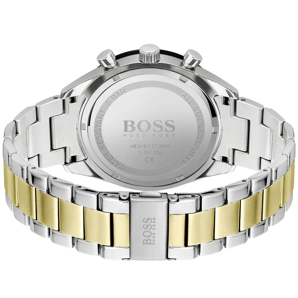Hugo Boss Santiago 1513872 44mm Men’s Chronograph Watch – Green Dial & Stainless Steel Bracelet
