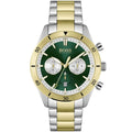 Hugo Boss Santiago 1513872 44mm Men’s Chronograph Watch – Green Dial & Stainless Steel Bracelet