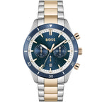 Hugo Boss Santiago 1513937 44mm Men’s Chronograph Watch – Blue Dial & Stainless Steel Bracelet