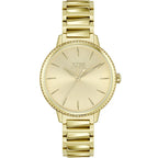 Hugo Boss Signature 1502541 34mm Women’s Quartz Watch – Gold Sunray Dial & Gold-Tone Stainless Steel Link Bracelet