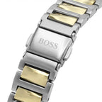 Hugo Boss Signature 1502568 34mm Women’s Quartz Watch – Silver Sunray Dial & Two-Tone Stainless Steel Link Bracelet