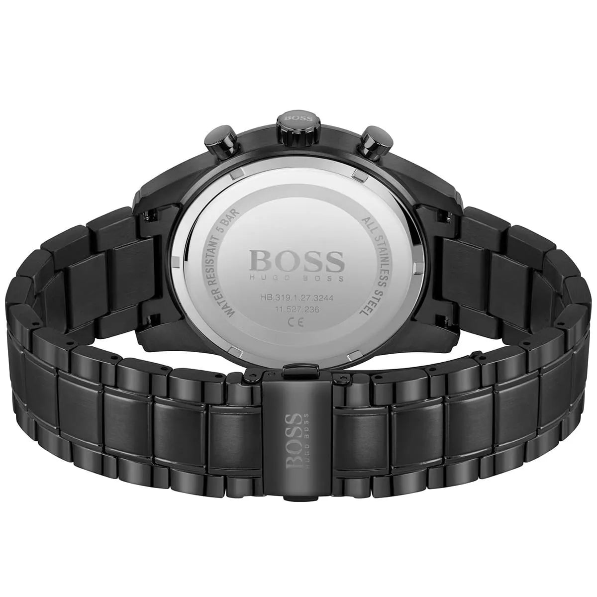 Hugo Boss Skymaster 1513785 44mm Men’s Chronograph Watch – Black Dial & Stainless Steel Bracelet