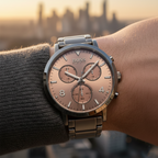 Hugo Boss Spirit 1513695 41mm Men’s Chronograph Watch – Bronze Dial & Stainless Steel Bracelet