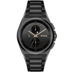 Hugo Boss Steer 1514068 44mm Men’s Chronograph Watch – Grey Dial & Stainless Steel Bracelet