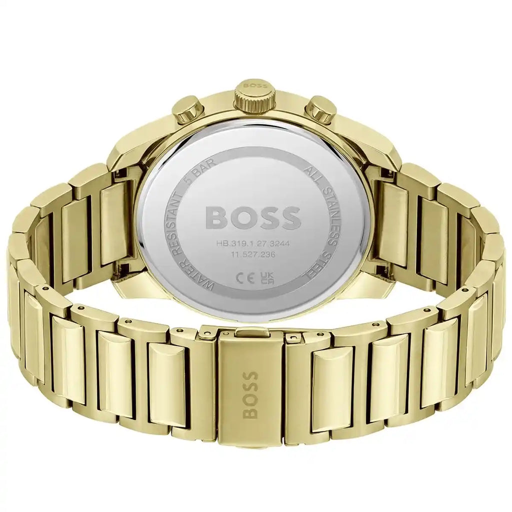 Hugo Boss Trace 1514006 44mm Men’s Chronograph Watch – Black Dial & Stainless Steel Bracelet