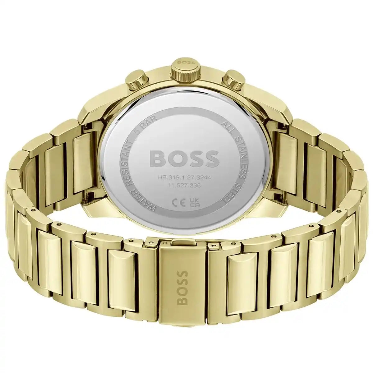 Hugo Boss Trace 1514006 44mm Men’s Chronograph Watch – Black Dial & Stainless Steel Bracelet