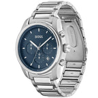 Hugo Boss Trace 1514007 44mm Men’s Chronograph Watch – Blue Dial & Stainless Steel Bracelet