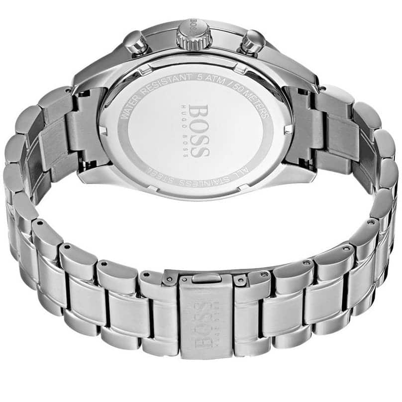 Hugo Boss Trophy 1513630 44mm Men’s Chronograph Watch – Blue Dial & Stainless Steel Bracelet