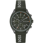 Hugo Boss Velocity 1514060 44mm Men’s Chronograph Watch – Green Dial & Green Silicone Strap