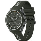 Hugo Boss Velocity 1514060 44mm Men’s Chronograph Watch – Green Dial & Green Silicone Strap