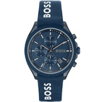 Hugo Boss Velocity 1514061 44mm Men’s Chronograph Watch – Blue Dial & Blue Silicone Strap