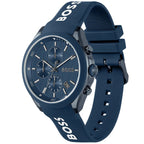 Hugo Boss Velocity 1514061 44mm Men’s Chronograph Watch – Blue Dial & Blue Silicone Strap