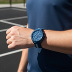 Hugo Boss Velocity 1514061 44mm Men’s Chronograph Watch – Blue Dial & Blue Silicone Strap