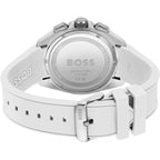 Hugo Boss Volane 1513948 44mm Men’s Chronograph Watch – Grey Dial & White Silicone Strap