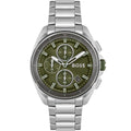 Hugo Boss Volane 1513951 44mm Men’s Chronograph Watch – Olive Green Dial & Silver Bracelet