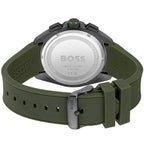 Hugo Boss Volane 1513952 44mm Men’s Chronograph Watch – Grey Dial & Green Silicone Strap