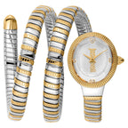 Just Cavalli Signature JC1L269M0055 Women's Quartz Watch – Signature with Silver Stainless Steel Bracelet