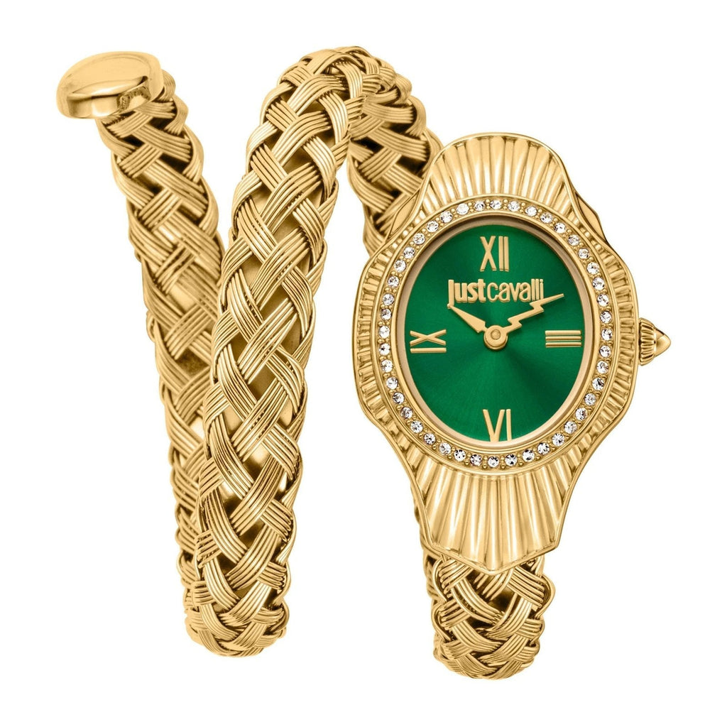 Just Cavalli Signature JC1L305M0035 Women's Quartz Watch – Signature with Silver Stainless Steel Bracelet