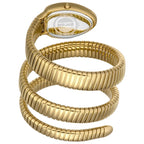 Just Cavalli Signature Snake JC1L228M0045 22mm Women's Quartz Watch – Red with Gold Stainless Steel Bracelet