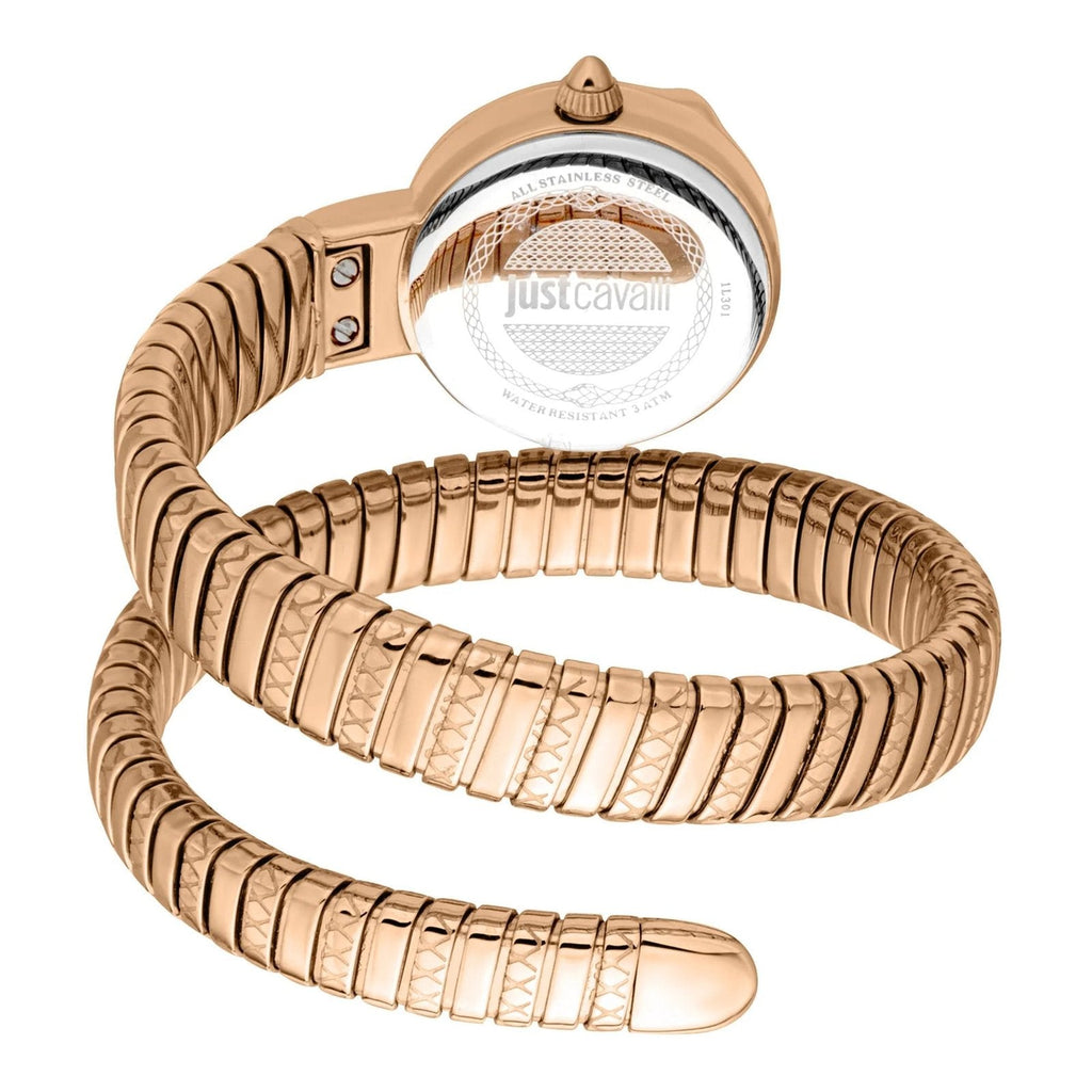 Just Cavalli Signature JC1L301M004 Women's Quartz Watch – Signature with Silver Stainless Steel Bracelet