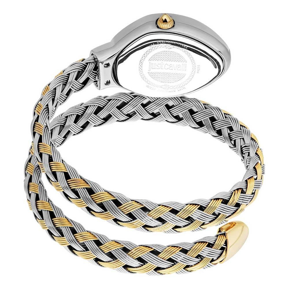 Just Cavalli Signature JC1L264M0065 Women's Quartz Watch – Signature with Silver Stainless Steel Bracelet