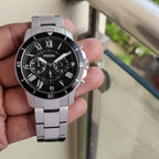 Fossil Grant Sport FS5236 44mm Men’s Chronograph Watch – Black Dial & Silver-tone Stainless Steel Bracelet