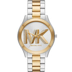 Michael Kors Runway MK4735 38mm Women's Quartz Watch – Silver with Two-Tone Stainless Steel Bracelet