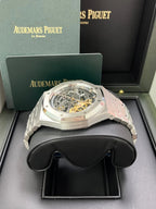 Audemars Piguet Royal Oak Double Balance Wheel Openworked 41mm Men's Automatic Watch – Black with Silver Stainless Steel Bracelet