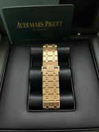 Audemars Piguet Royal Oak Double Balance Wheel Openworked 41mm Men's Automatic Watch – Black with Silver Stainless Steel Bracelet