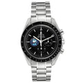 Omega Speedmaster Professional Snoopy Moonwatch 42mm Master Quality Watch – Black Dial & Stainless Steel Bracelet