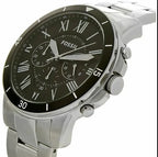 Fossil Grant Sport FS5236 44mm Men’s Chronograph Watch – Black Dial & Silver-tone Stainless Steel Bracelet