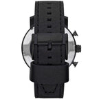 Fossil Nate JR1354 50mm Men’s Chronograph Watch – Black Dial & Black Genuine Leather Strap