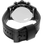 Fossil Nate JR1354 50mm Men’s Chronograph Watch – Black Dial & Black Genuine Leather Strap