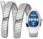 Just Cavalli Signature JC1L230M0025 Women's Quartz Watch – Signature with Silver Stainless Steel Bracelet