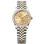 Rolex Datejust 31mm Women’s Master Quality Watch – Champagne Dial, Yellow Two-Tone Jubilee Bracelet & Yellow Gold-Tone Diamond-Set Bezel