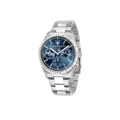 Maserati Competizione R8853100013 43mm Men’s Quartz Watch – Blue Sunray Dial & Silver-Tone Stainless Steel Bracelet