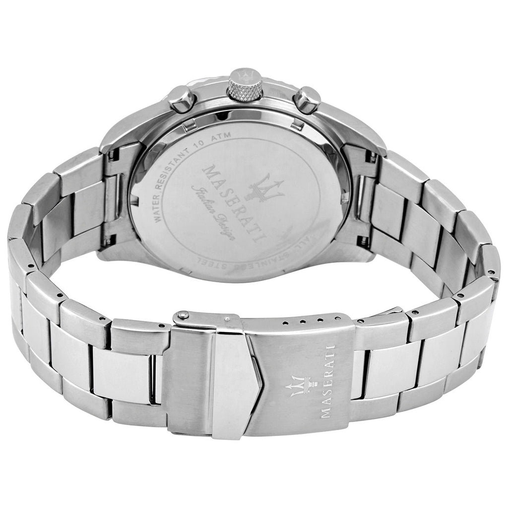 Maserati Competizione R8853100014 43mm Men’s Quartz Watch – Black Sunray Dial & Silver-Tone Stainless Steel Link Bracelet