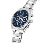 Maserati Competizione R8853100022 43mm Men’s Quartz Watch – Blue Sunray Dial & Silver Stainless Steel Bracelet