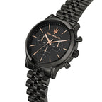 Maserati Epoca R8873618019 42mm Men’s Chronograph Watch – Black Dial & Black Jubilee Stainless Steel Bracelet