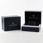 Maserati Sfida R8871640004 44mm Men’s Chronograph Watch – Navy Blue Dial & Blue Rubber Strap