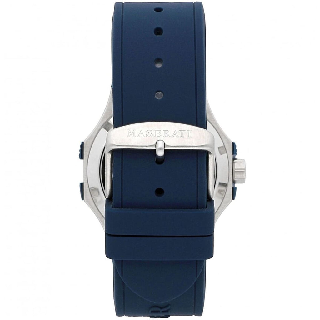 Maserati Potenza R8821108035 42mm Men’s Automatic Watch – Skeleton Dial & Blue Silicone Strap